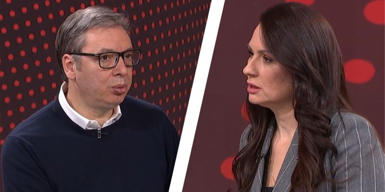 Studenti blokirali RTS nakon izjave novinarke u emisiji s Vučićem