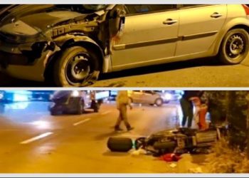 /VIDEO/ DRUGA TEŠKA NESREĆA U NOVOM PAZARU: Motociklista teško povrijeđen u sudaru sa „Renaultom“