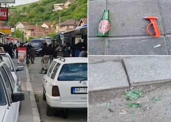 /VIDEO/ Huligani Crvene zvezde izazvali haos u Novom Pazaru – Policija nijemo posmatrala, vrijeđali mještane