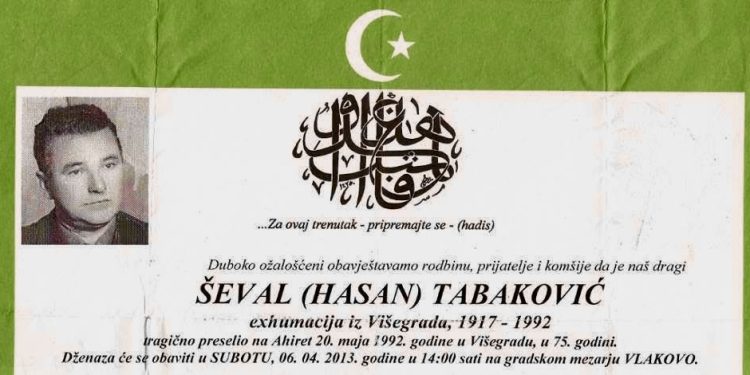 /VIDEO/ Zaklan 1943, ubijen 1992: Ševal Tabaković i ponovljena historija zločina