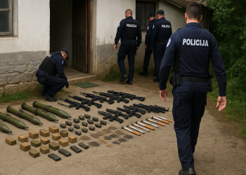 /VIDEO/ Na sjeveru Kosova otkriven arsenal oružja: Akcija policije razotkrila političku vezu sa potencijalnim terorističkim djelovanjem