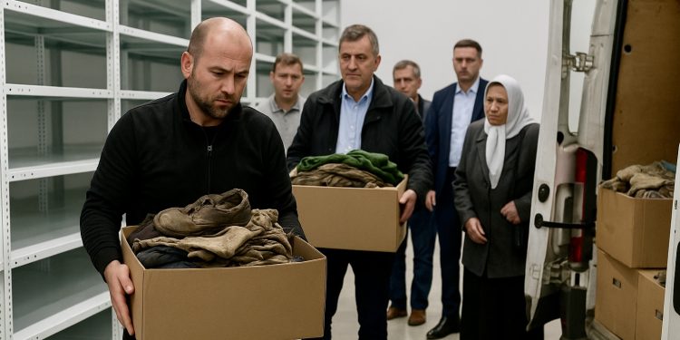 /VIDEO/ Iz Tuzle u Potočare: Premještanje odjevnih predmeta žrtava genocida