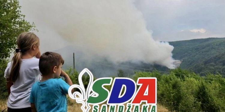 SDA Novi Pazar: Požar na Golom brdu hitno ugasiti, deponiju zatvoriti – građani u ozbiljnoj opasnosti