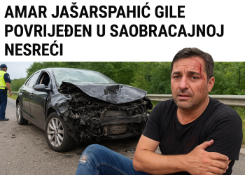 Amar Jašarspahić Gile povrijeđen u saobraćajnoj nesreći kod Srebrenika