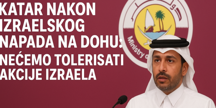 /VIDEO/ Katar nakon izraelskog napada na Dohu: Nećemo tolerisati akcije Izraela
