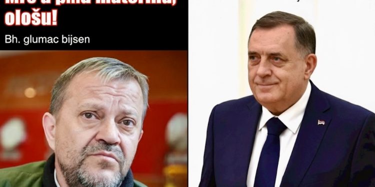‘Mrš u p…u materinu, ološu!’: Bh. glumac bijesan zbog Dodikovih izjava