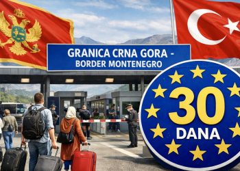Crna Gora ukinula obustavu bezviznog režima za državljane Turske, boravak skraćen na 30 dana