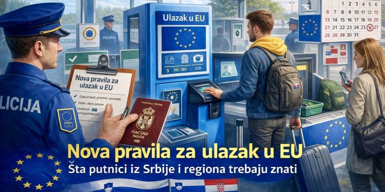 Nova pravila za ulazak u EU: Šta putnici iz Srbije i regiona trebaju znati