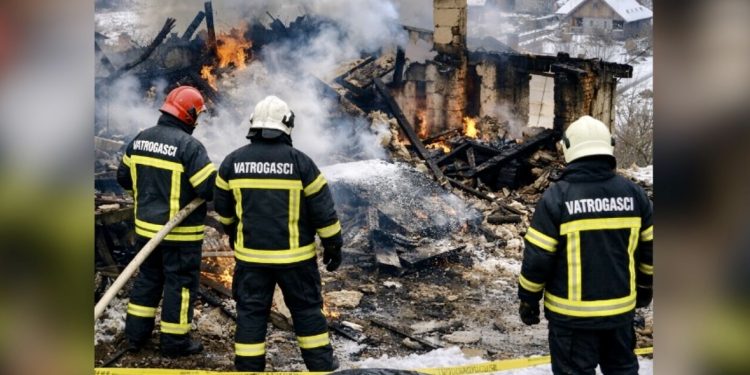 Požar u selu kod Sjenice: Jedna osoba tragično nastradala