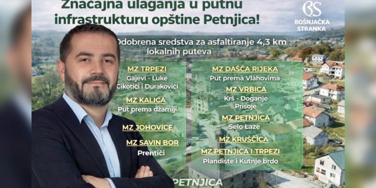 Značajna ulaganja u putnu infrastrukturu opštine Petnjica: Odobrena sredstva za asfaltiranje 4,3 kilometra lokalnih puteva