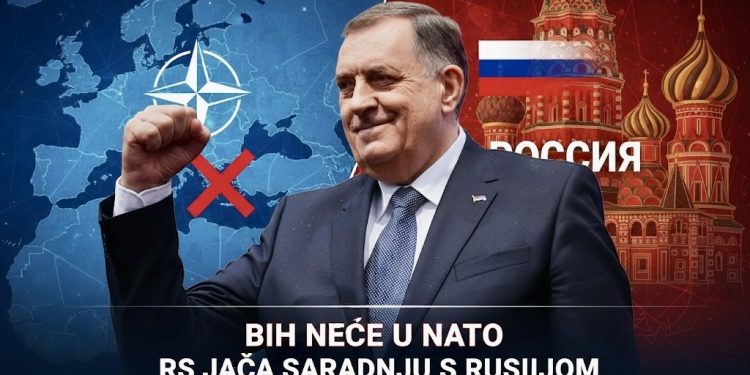 Dodik poručuje: BiH neće u NATO, RS jača saradnju s Rusijom