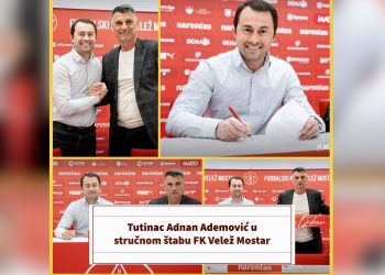 Tutinac Adnan Ademović u stručnom štabu FK Velež Mostar