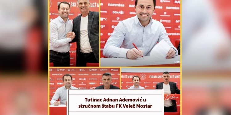 Tutinac Adnan Ademović u stručnom štabu FK Velež Mostar