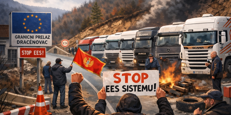 Blokade graničnih prelaza zbog EES sistema: Rožajci blokirali Dračenovac i Kulu