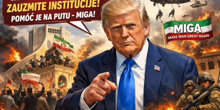 Trump se obratio Irancima: “Zauzmite institucije, pomoć je na putu – MIGA”