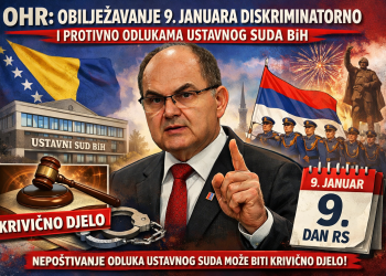 OHR: Obilježavanje 9. januara diskriminatorno i protivno odlukama Ustavnog suda BiH