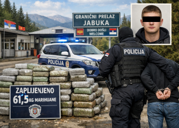 U Sandžaku zaplijenjeno 61,5 kilograma narkotika – Uhapšen M. D. (1999)