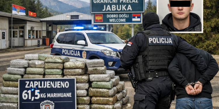 U Sandžaku zaplijenjeno 61,5 kilograma narkotika – Uhapšen M. D. (1999)