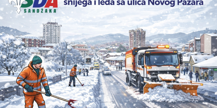 /VIDEO/ SDA Sandžaka traži hitno uklanjanje snijega i leda sa ulica Novog Pazara