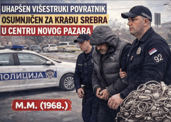 /VIDEO/ UHAPŠEN VIŠESTRUKI POVRATNIK M. M. – Osumnjičen za krađu srebra u centru Novog Pazara