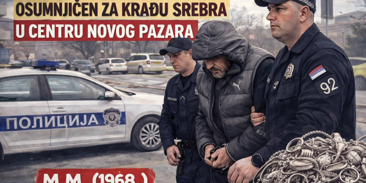 /VIDEO/ UHAPŠEN VIŠESTRUKI POVRATNIK M. M. – Osumnjičen za krađu srebra u centru Novog Pazara