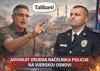 Bruka u Novom Pazaru: Advokat vrijeđao načelnika policije na vjerskoj osnovi