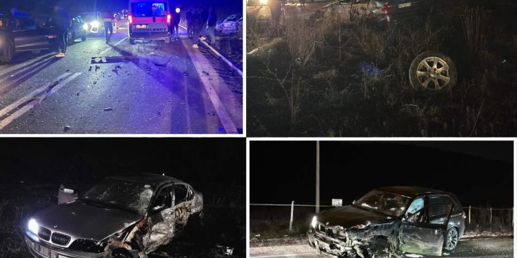 /VIDEO/ Težak udes na magistrali Novi Pazar – Raška: Dva BMW-a potpuno uništena, dvije osobe povrijeđene