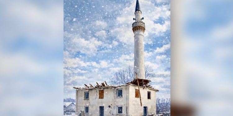 Tutin: Srušen krov na staroj džamiji u Delimeđu – simbol nemara prema vakufskoj baštini