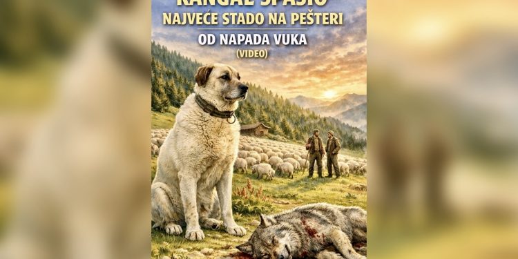 /VIDEO/ Kangal spasio najveće stado na Pešteri od napada vuka