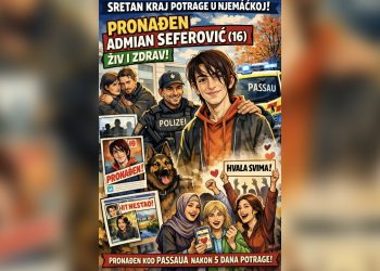 Sretan kraj potrage u Njemačkoj: Pronađen 16-godišnji Admian Seferović