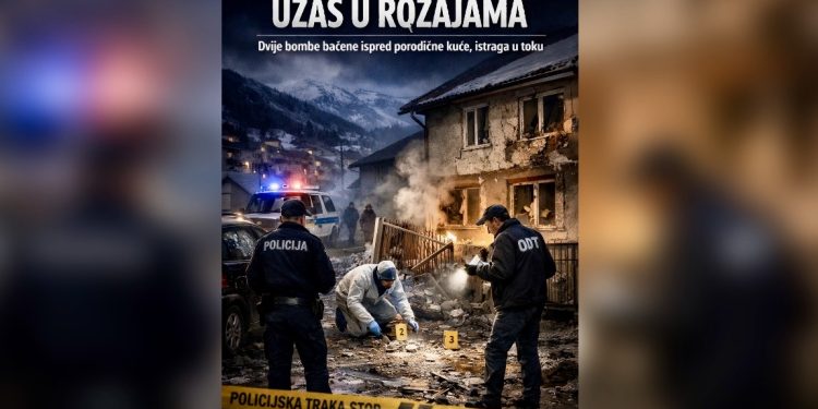 Užas u Rožajama: Dvije bombe bačene ispred porodične kuće, istraga u toku