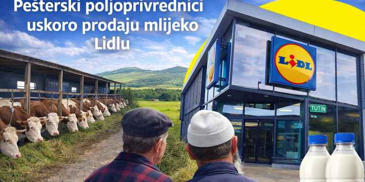 Dolaskom Lidla u Tutin: Uskoro otkup mlijeka i prilika za poljoprivrednike s Pešteri