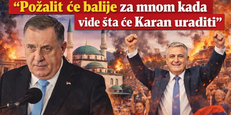 Dodik šokirao nakon izbora: “Požalit će balije za mnom kada vide šta će Karan uraditi”