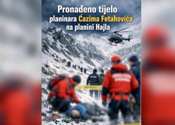 Pronađeno beživotno tijelo planinara Ćazima Fetahovića na planini Hajla