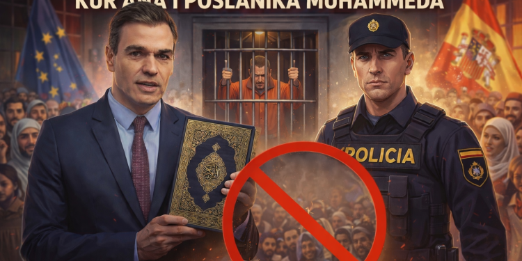 ŠPANIJA NAVODNO UVODI ZATVORSKE KAZNE ZA VRIJEĐANJE KUR’ANA I POSLANIKA MUHAMMEDA