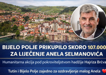 U Bijelom Polju prikupljeno skoro 107.000 eura za liječenje malog Anela Selmanovića iz Tutina