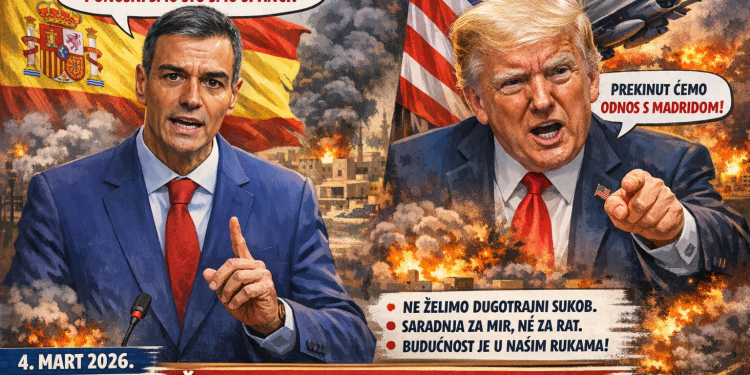 Sanchez poručio Trumpu: “Nećemo biti saučesnici u ratu, ponosni smo što smo Španci”