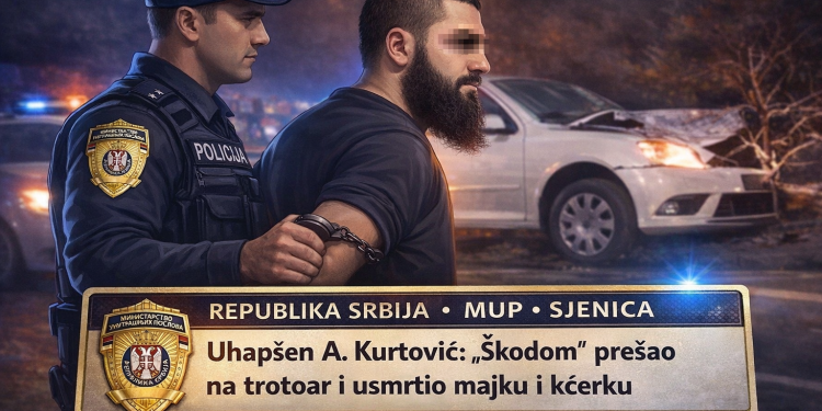 Oglasilo se Ministarstvo unutrašnjih poslova Srbije o hapšenju A. Kurtovića: “Škodom” prešao na trotoar i usmrtio majku i kćerku