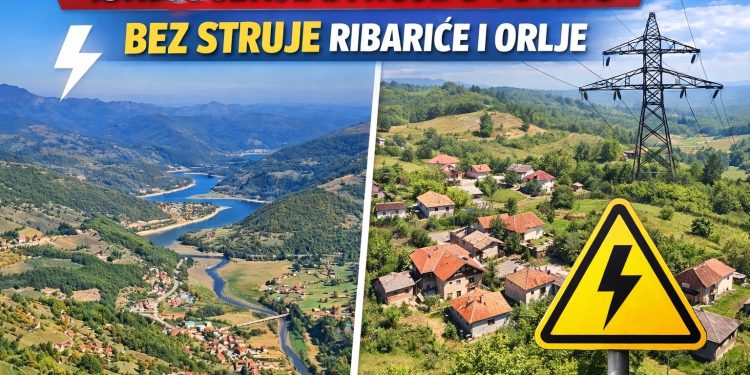 Najavljeno isključenje struje u Tutinu: Bez električne energije Ribariće i Orlje