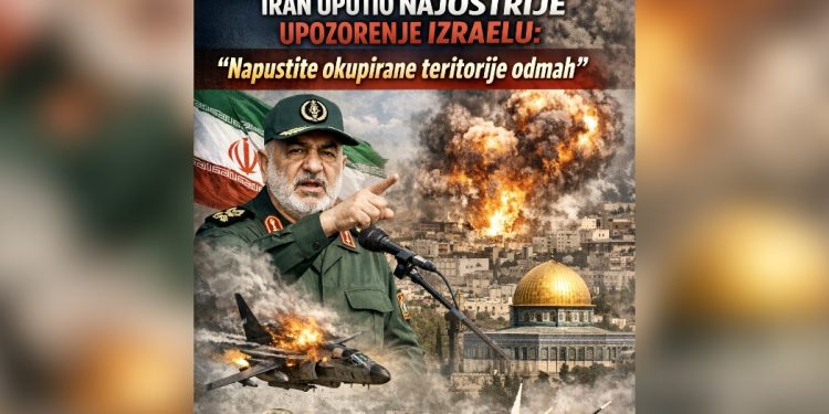 IRAN UPUTIO NAJOŠTRIJE UPOZORENJE IZRAELU: „Napustite okupirane teritorije odmah“