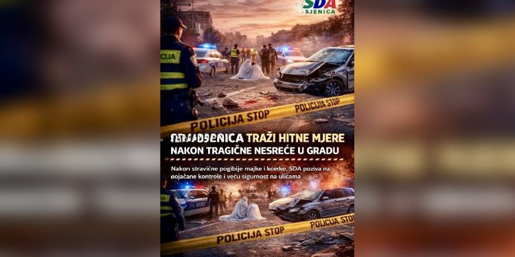 SDA Sandžaka ogranak Sjenica traži hitne mjere nakon tragične nesreće u gradu