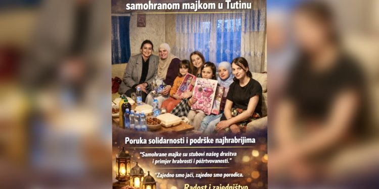 Selma Kučević iftarila sa samohranom majkom iz Tutina: Poruka solidarnosti i podrške najhrabrijima