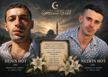 SRCE DA PUKNE: Rožaje se oprašta od ubijene braće Denisa i Nezrina Hota