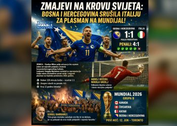 Zmajevi na krovu svijeta: Bosna i Hercegovina srušila Italiju za plasman na Mundijal!