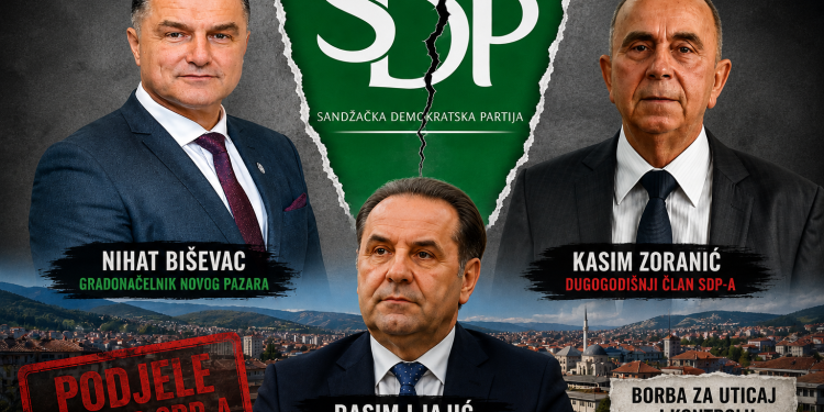 Velike podjele unutar SDP-a u Novom Pazaru: Sukob tabora oko Biševca i Zoranića sve izraženiji
