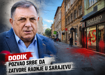 Milorad Dodik pozvao Srbe da zatvore radnje u Sarajevu nakon incidenta u Ferhadiji