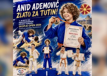 /VIDEO/ Zlato za Tutin: Anid Ademović osvojio međunarodni džudo turnir u Skoplju