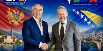 Izetbegović i Đukanović razgovarali o odnosima u regiji i saradnji Bosne i Hercegovine i Crne Gore