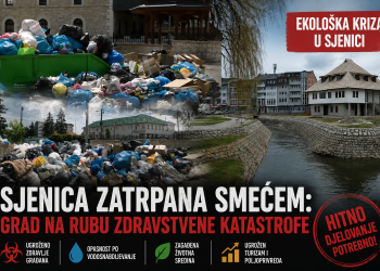 SDA Sandžaka upozorava na ekološku krizu u Sjenici: Grad zatrpan otpadom, građani zabrinuti za zdravlje