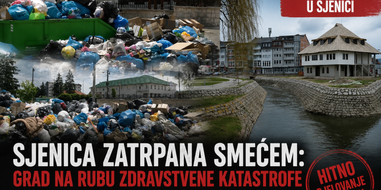 SDA Sandžaka upozorava na ekološku krizu u Sjenici: Grad zatrpan otpadom, građani zabrinuti za zdravlje